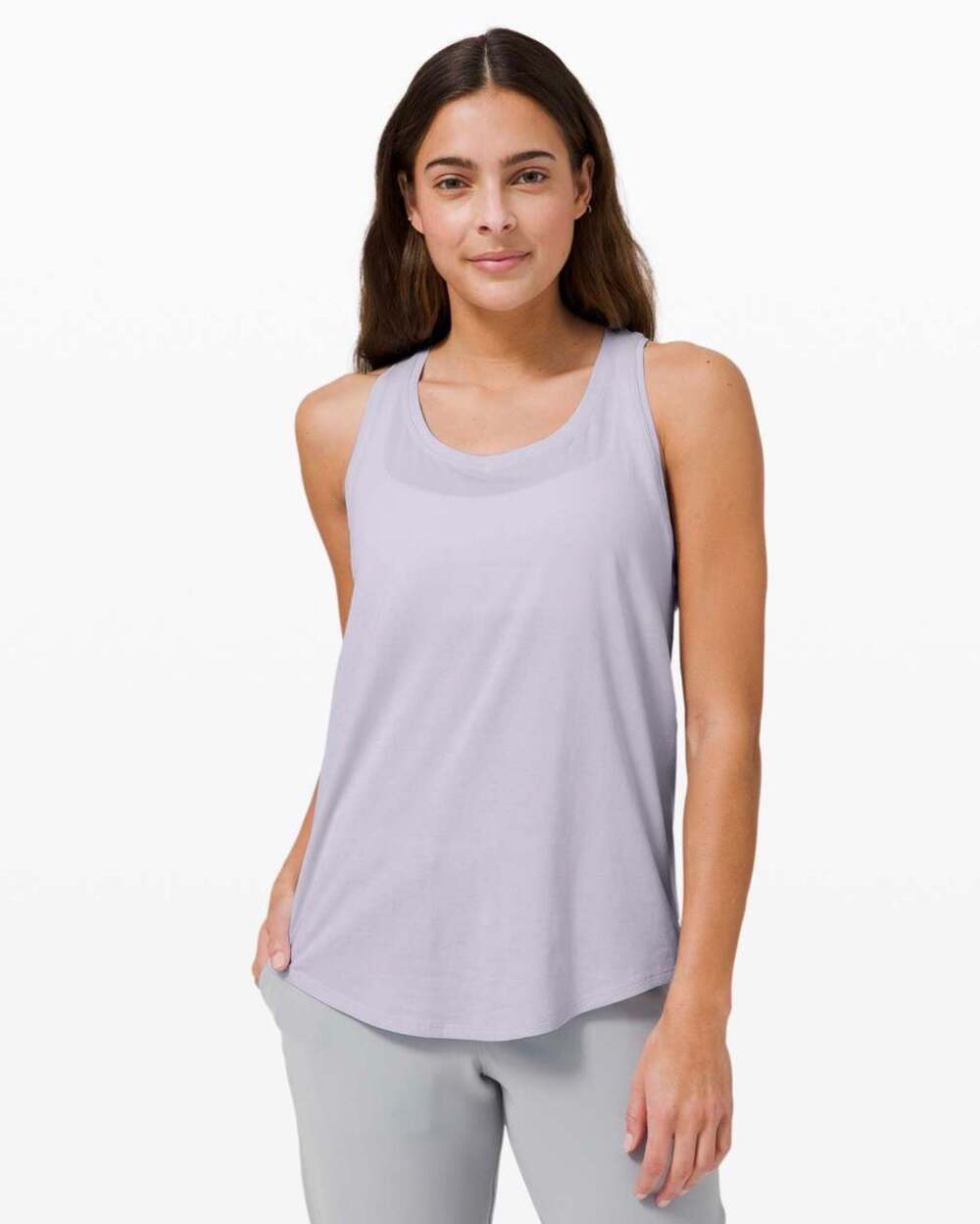 Lululemon Light Purple Racerback Tank Top Size 4 Athletic Yoga Workout